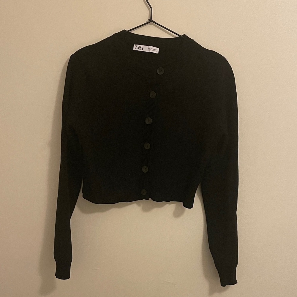 Zara cropped cardigan size L